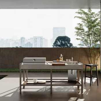 Cucina Design per esterno K-Garden 02 di Ernestomeda