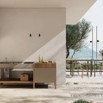 Cucina Design per esterno K-Garden 03 di Ernestomeda