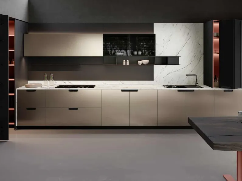 Cucina Design ad angolo Kappa composizione 04 di Armony