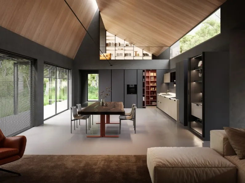 Cucina Design ad angolo Kappa composizione 04 di Armony