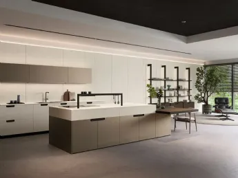 Cucina Design con isola Kappa + Rho Portrait 05 di Armony