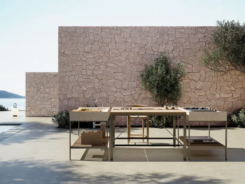 Cucina Design KGarden Outdoor a isola di Ernestomeda