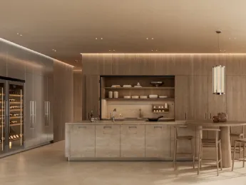 Korà è una cucina componibile che offre molteplici possibilità d’uso grazie a soluzioni innovative c