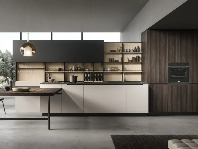 Cucina Design con penisola Lab13 Kitchen 03 di Aran