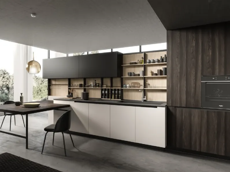 Cucina Design con penisola Lab13 Kitchen 03 di Aran