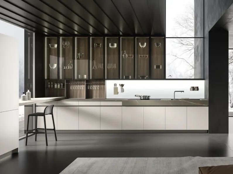 Cucina Design ad angolo Lab13 Kitchen 05 di Aran