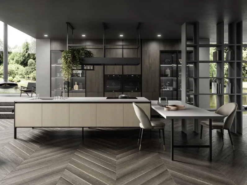 Cucina Design con isola Lab13 Kitchen 06 di Aran