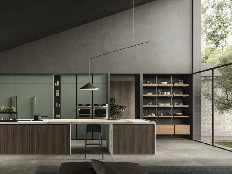 Cucina Design con isola Lab13 Kitchen 07 di Aran