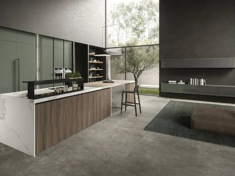 Cucina Design con isola Lab13 Kitchen 07 di Aran