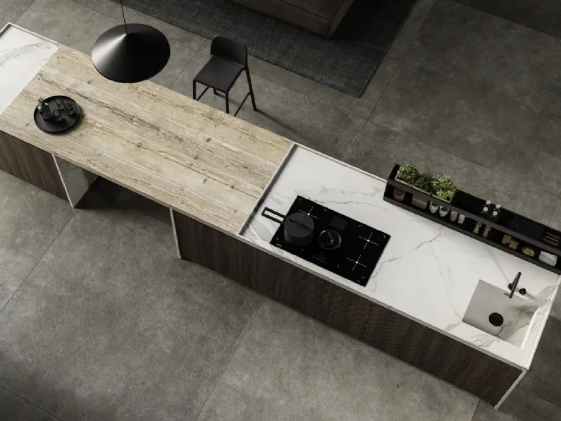 Cucina Design con isola Lab13 Kitchen 07 di Aran