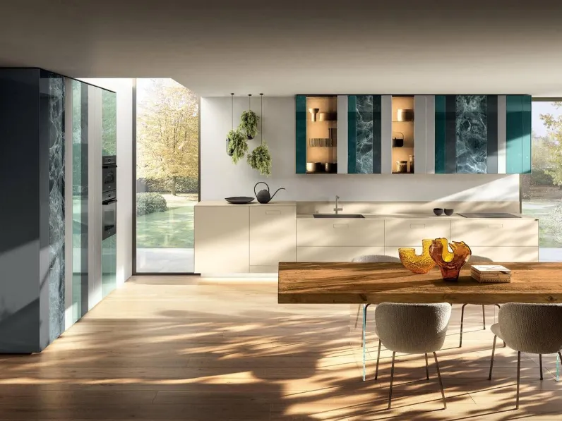 Cucina Design ad angolo NOW Project 2831 di Lago