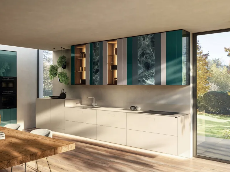 Cucina Design ad angolo NOW Project 2831 di Lago
