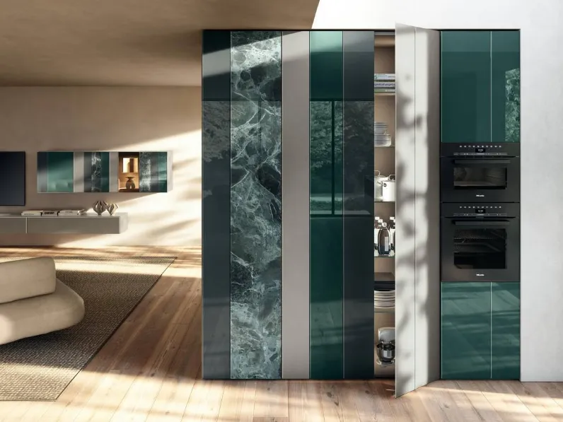 Cucina Design ad angolo NOW Project 2831 di Lago