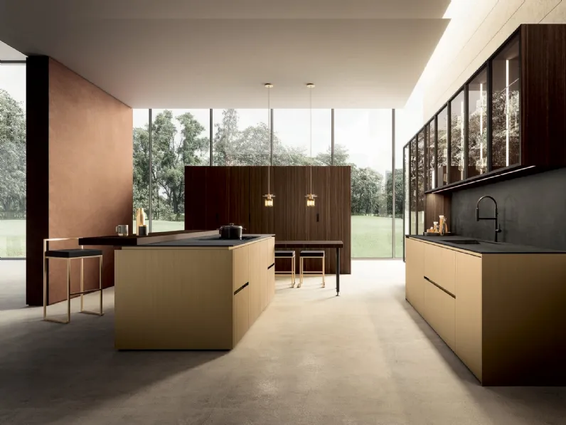 Cucina Design con isola Linea 30 HD di Composit