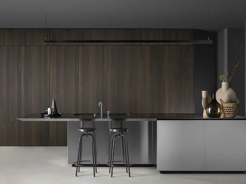 Cucina Design con penisola Linea Collection di Mittel