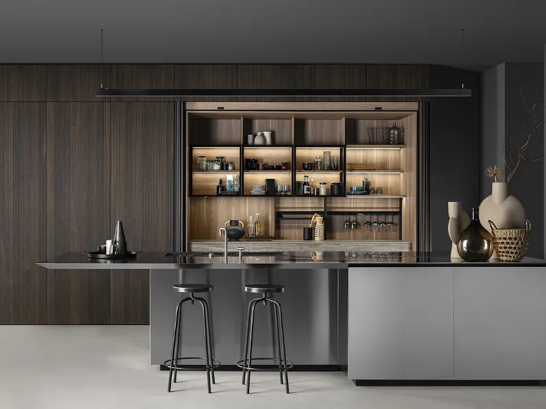 Cucina Design con penisola Linea Collection di Mittel