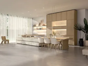 Cucina Design con penisola Marea, Giza e Rim di Maistri