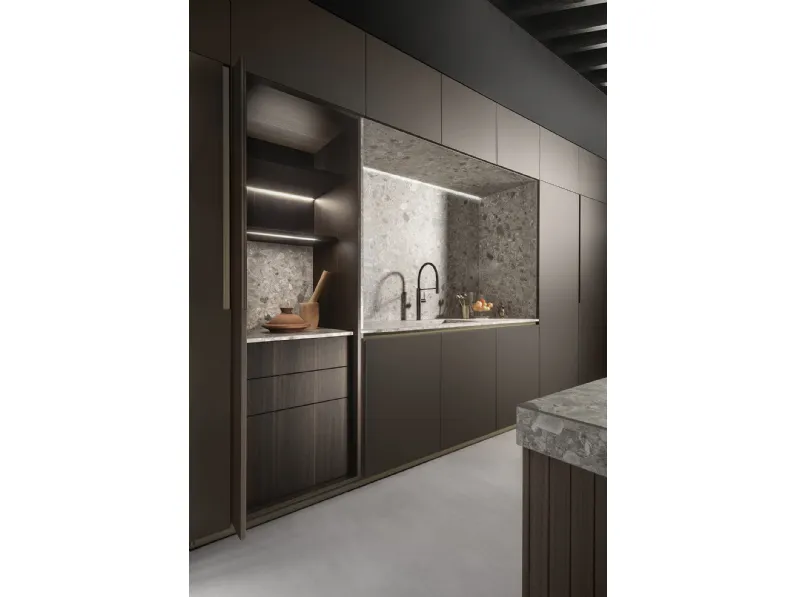 Cucina Design con isola Without Borders di Mittel