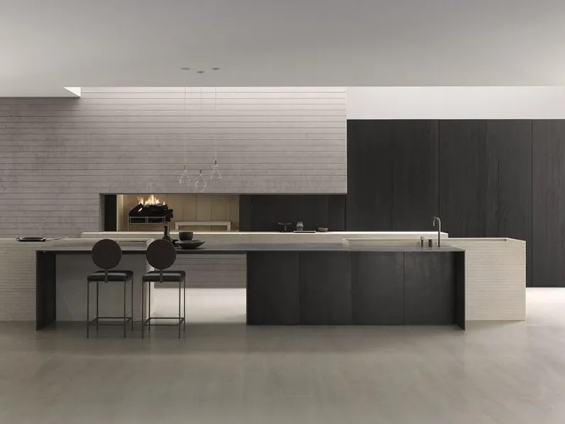 Cucina Design con isola Blade di Modulnova