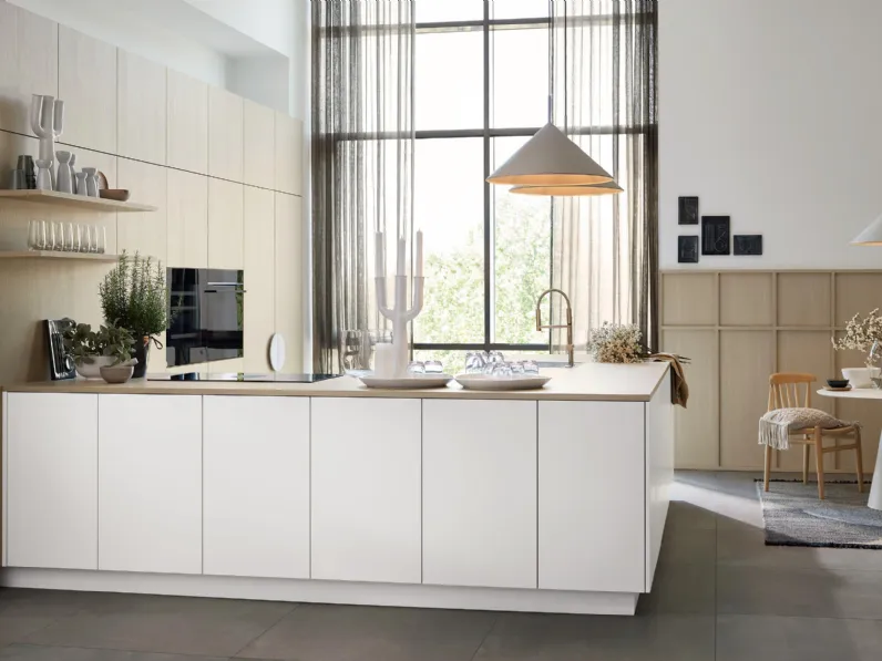 Cucina Design con penisola Neo Leaf 11 di Nolte