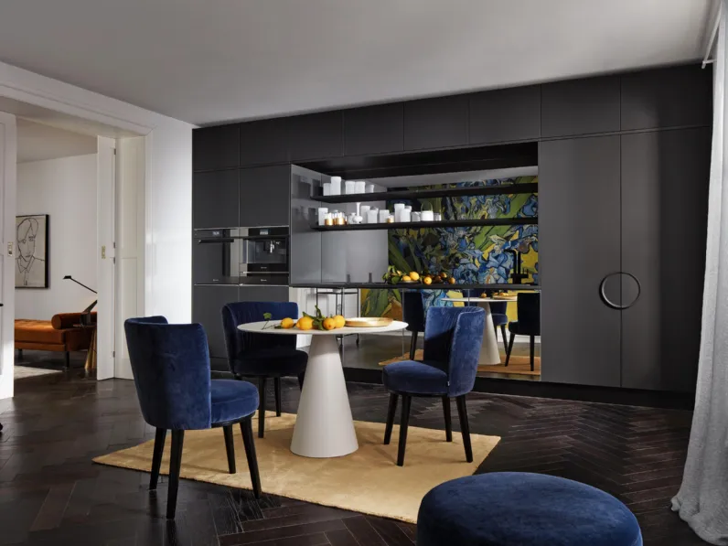 Cucina Design lineare Neo Mirror 04 di Nolte