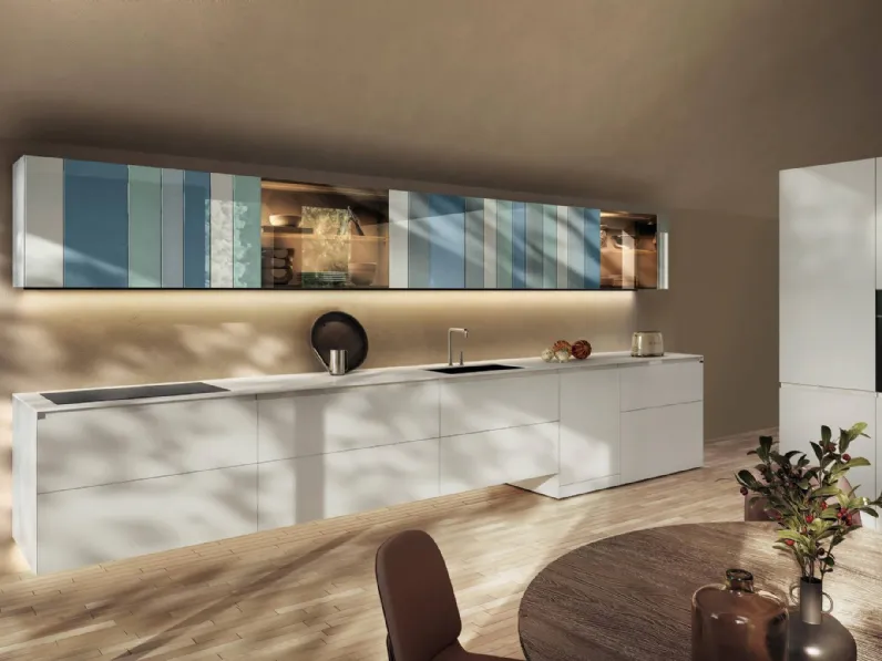 Cucina Design ad angolo NOW Project 2833 di Lago