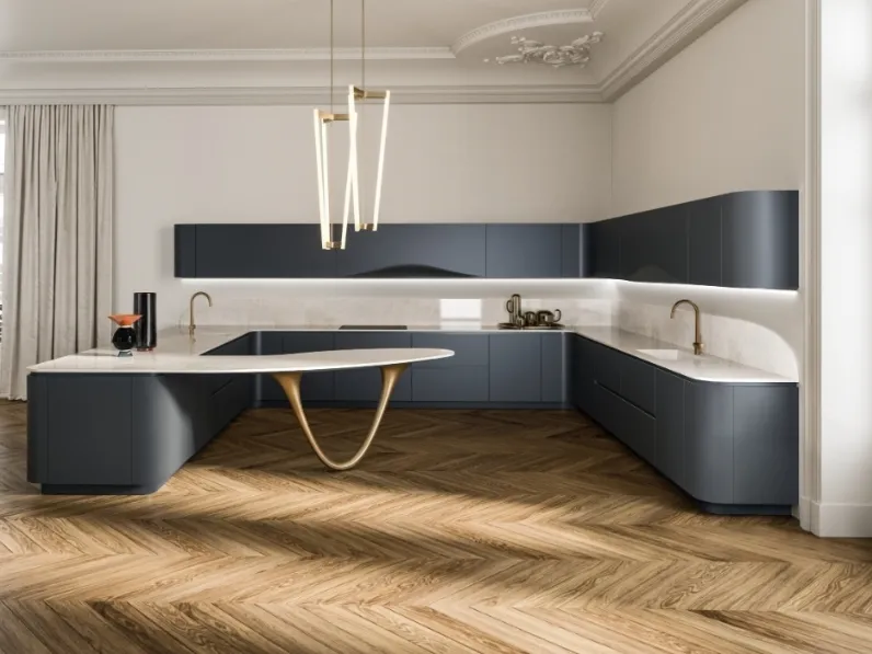 Cucina Design con penisola Ola 02 di Snaidero