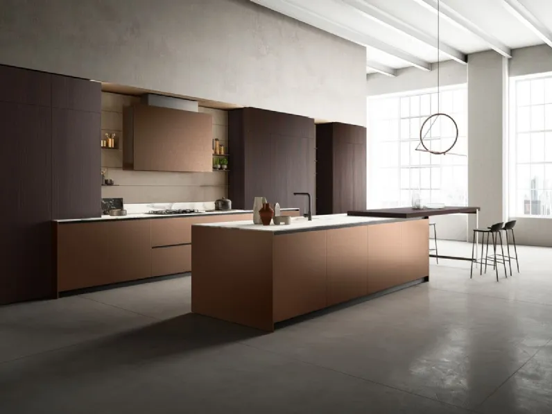 Cucina Design con isola Omicron composizione 15 di Armony