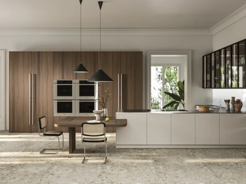 Cucina Design con penisola Opera 01 di Snaidero