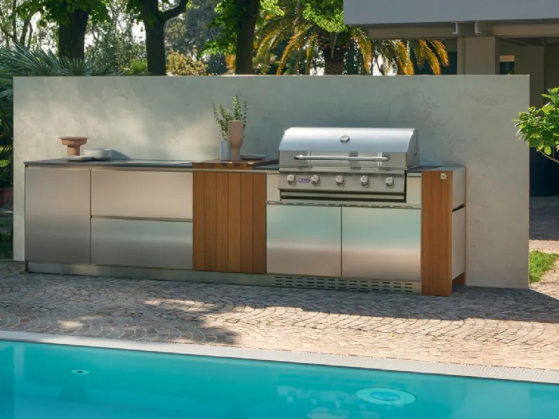 Cucina Design lineare Outdoor di Aster Cucine