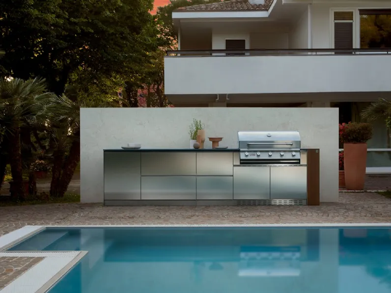 Cucina Design Outdoor lineare di Aster Cucine