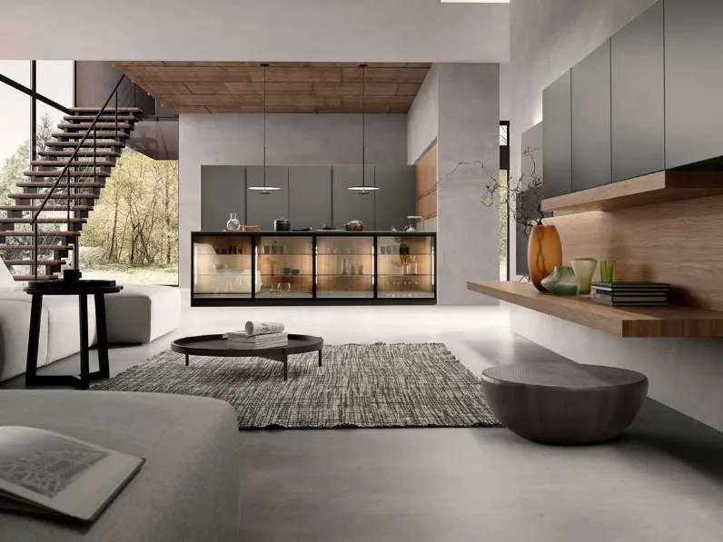 Cucina Design con penisola Aroma 02 di Pedini
