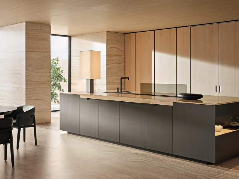 Cucina Design Phoenix in Rovere di Poliform