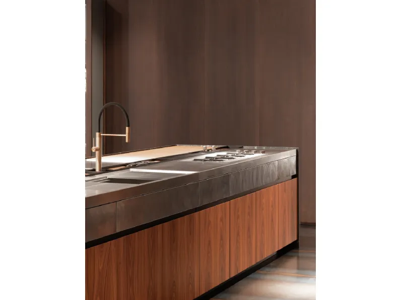 Cucina Design Pompei in Palissandro di Scic