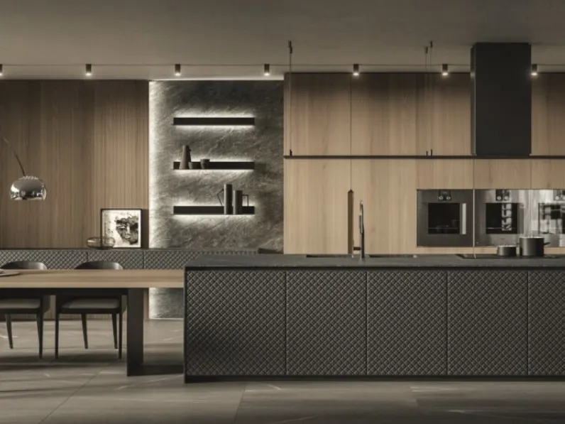 Cucina Design con isola Pure Glam di Aster Cucine