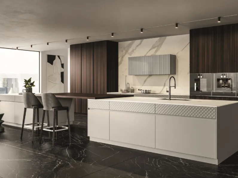 Cucina Design con isola Pure Glam di Aster Cucine