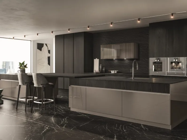 Cucina Design con isola Pure Glam di Aster Cucine