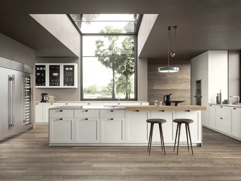 Cucina Design con isola Quadra 70 02 di Pedini