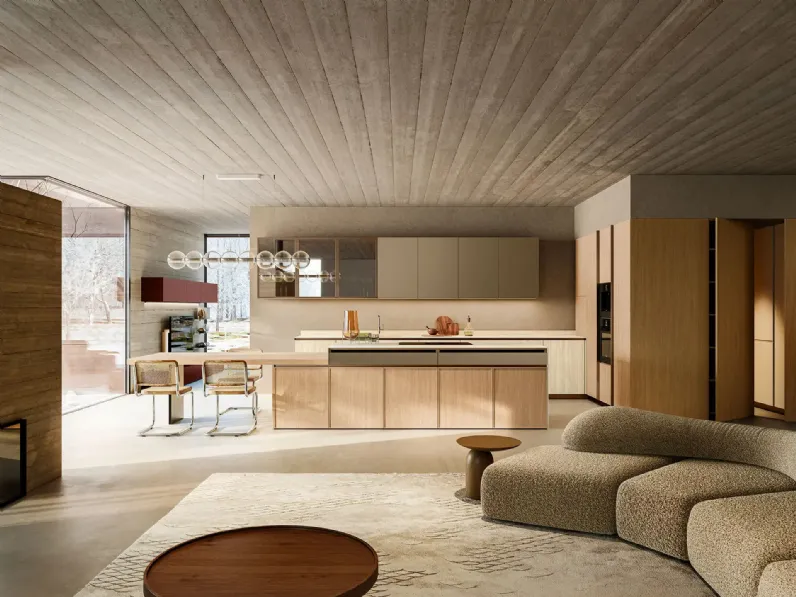 Cucina Design con isola Quadro + Skyline + Yota Portrait 22 di Armony