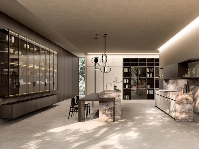 Cucina Design con isola Quintessence di Aster Cucine
