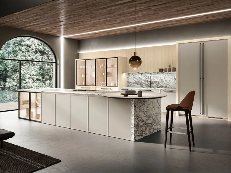 Cucina Design con isola Quintessence di Aster Cucine