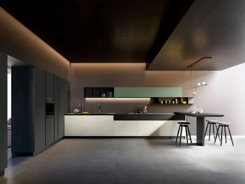 Cucina Design con penisola Rho Portrait 09 di Armony