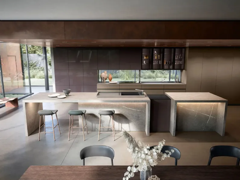 Cucina Design con isola Rho Portrait 34 di Armony