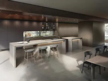 Cucina Design con isola Rho Portrait 34 di Armony
