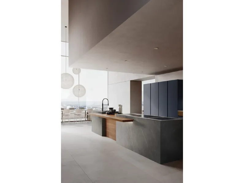 Cucina Design con isola Riga 02 di Armony