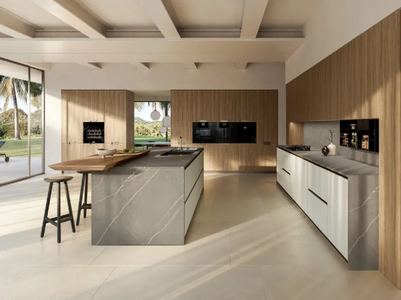 Cucina Design con isola Riga 03 di Armony