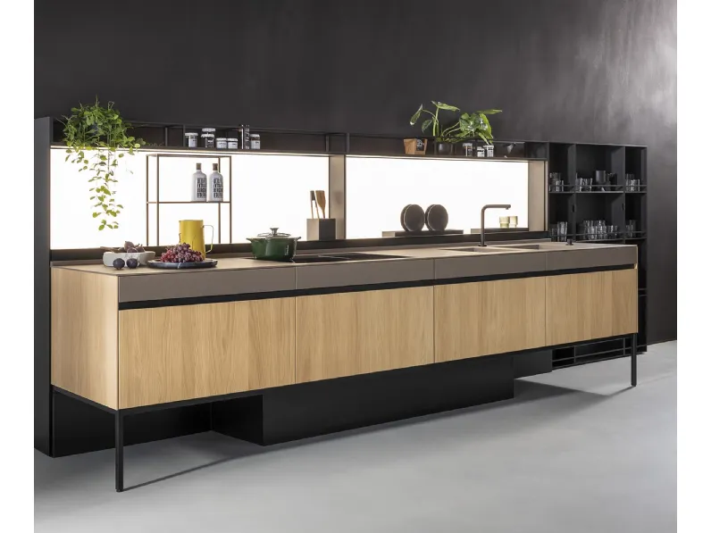 Cucina Design lineare Sei Project 4 di Euromobil