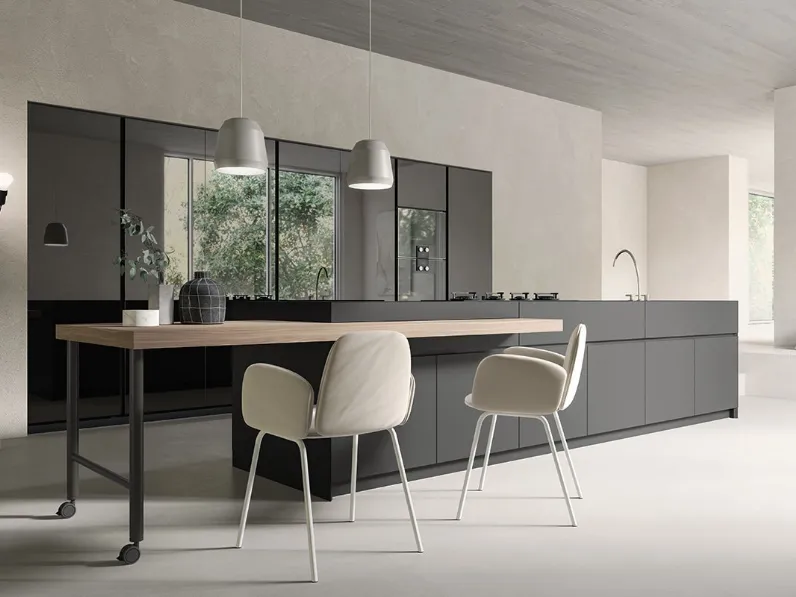 Cucina Design in Fenix opaco Sistema 22-2 Ambiente 07 di Alta Cucine