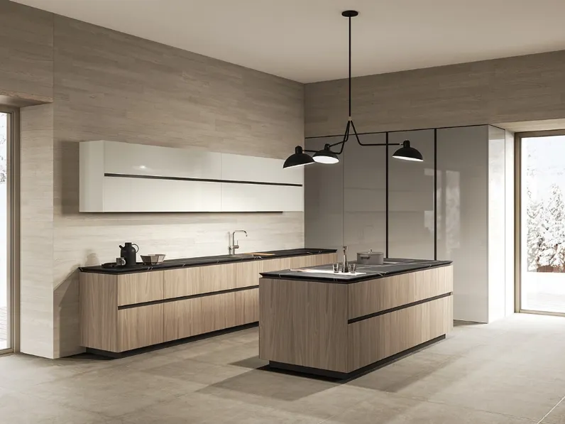 Cucina Design in legno e laccato lucido Sistema 22-2 Ambiente 09 di Alta Cucine