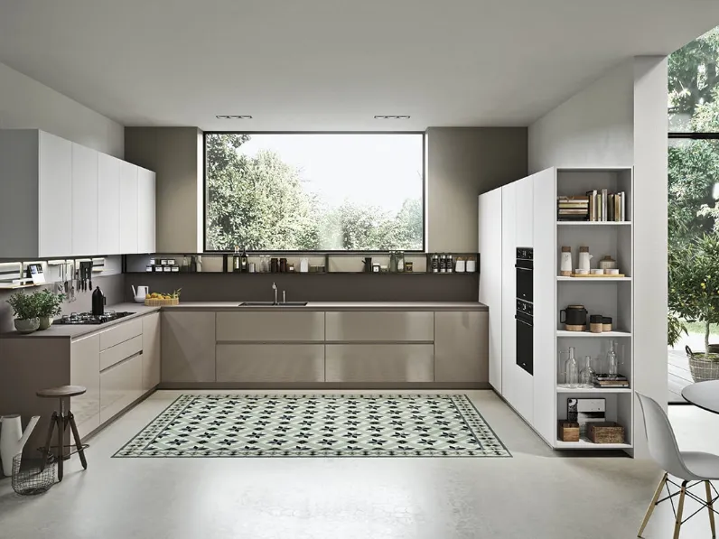 Cucina Design in technik glass Sistema 22 Ambiente 02 di Alta Cucine